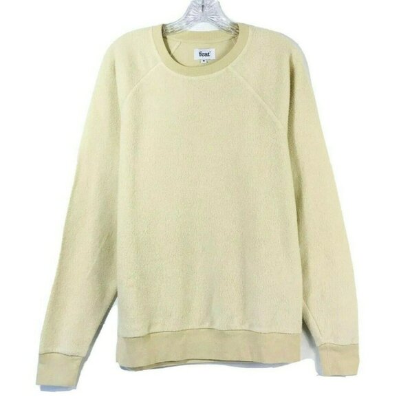Feat BlanketBlend Womens Pullover Crewneck Sweatshirt Small Oatmilk - Picture 1 of 10